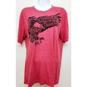 Galt Red Black Eagle God Bless This Country Graphic Print T Shirt Medium Soft